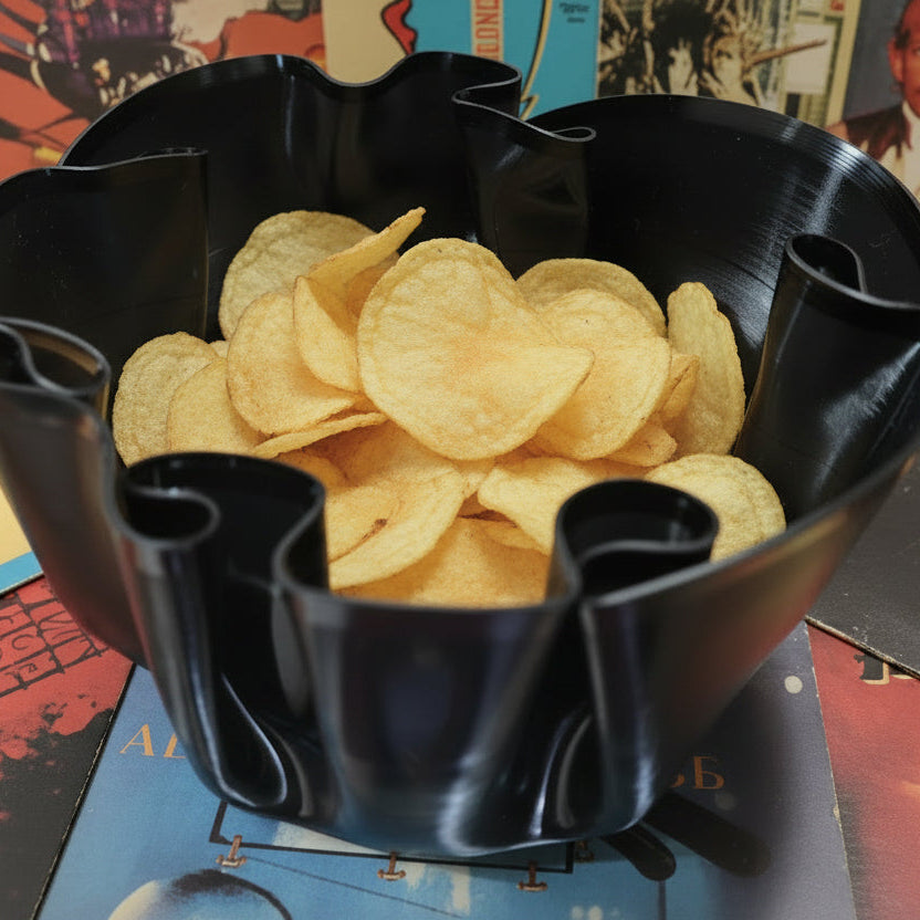 Recycled Tight Small Bowl from used, recycled and upcycled LP records