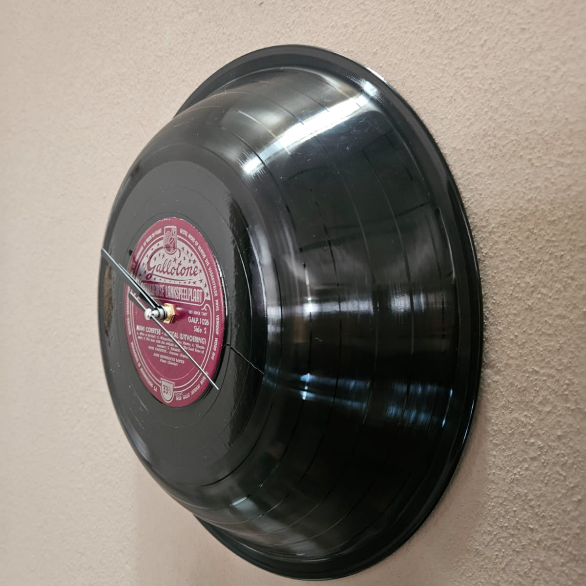 Bespoke Concentric Formed Upcycled LP Clock - Vintage Mimi Coertse Album