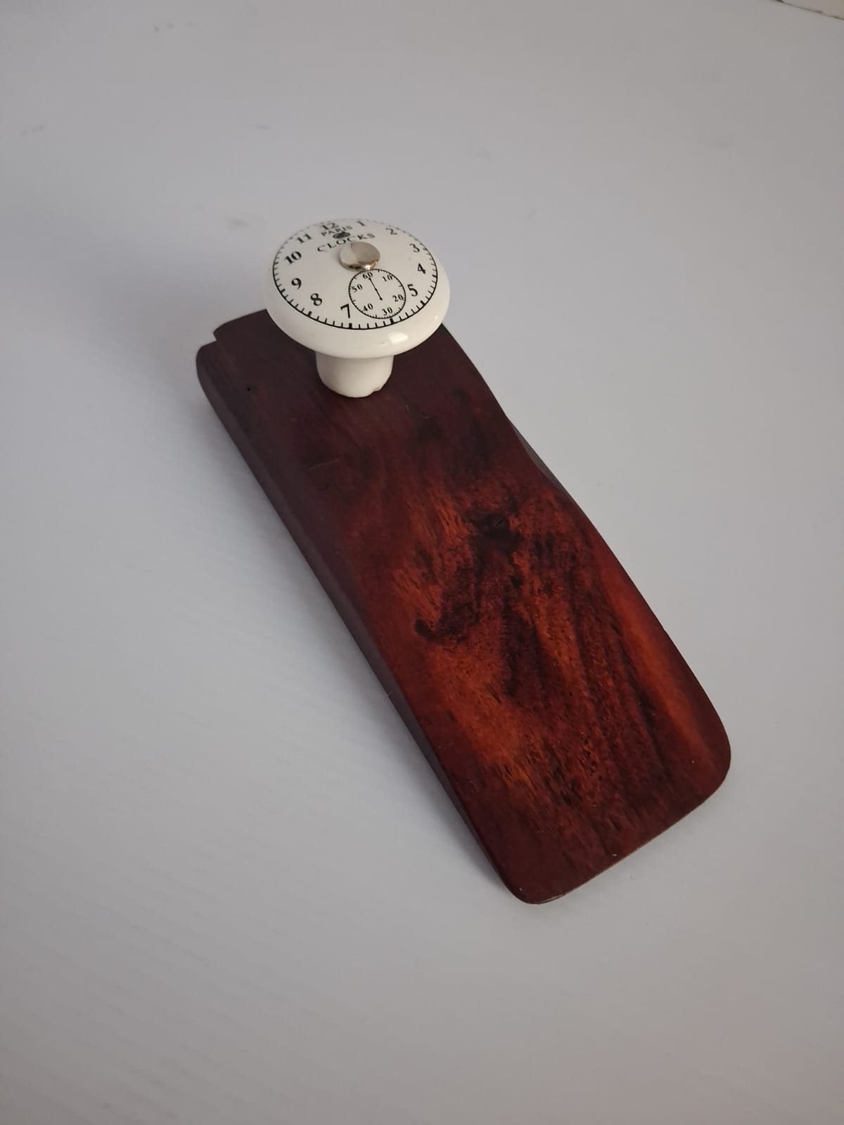 Wooden Door Wedge / Stopper - Clocks - Wide