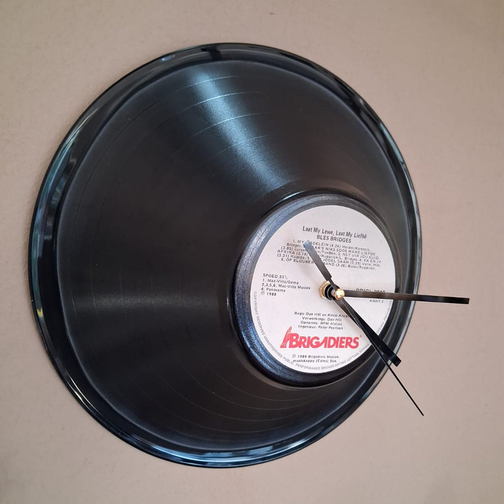 Bespoke Upcycled LP Concentric Shaped Clock - Bles Bridges