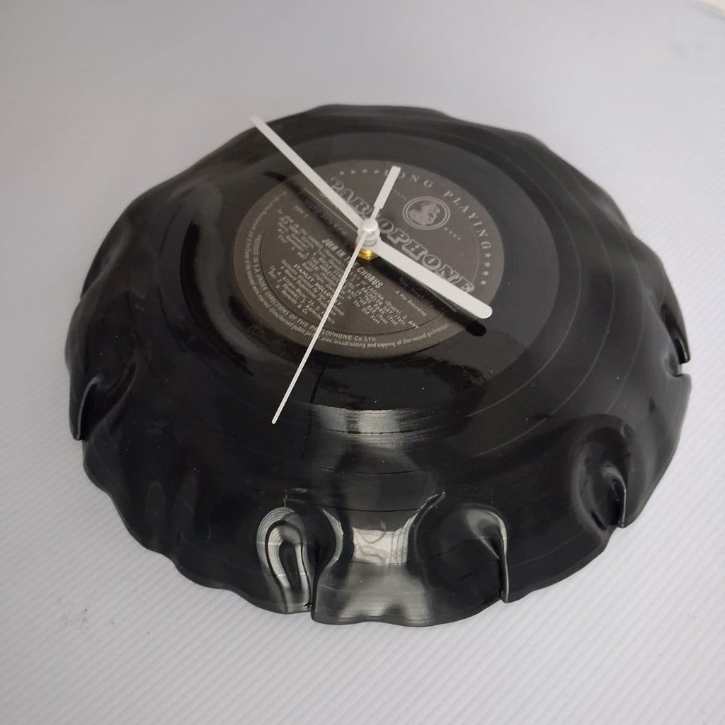 Bespoke Loose Formed Tight Fold Upcycled LP Clock - Parlophone - Join in the Chorus