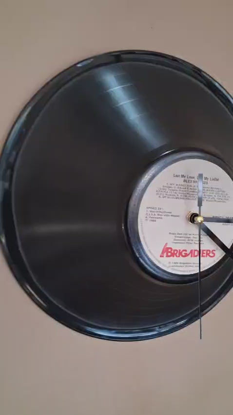 Bespoke Upcycled LP Concentric Shaped Clock - Bles Bridges